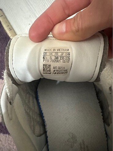 38,5 Beden beyaz Renk Adidas superstar