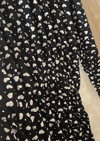 Uzun Kollu Siyah Pilili Kadın Elbise - Görsel 6