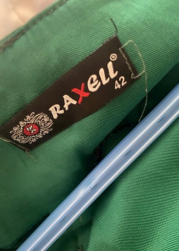 Yeşil Nakışlı Uzun Kadın Keten Etek - Görsel 6