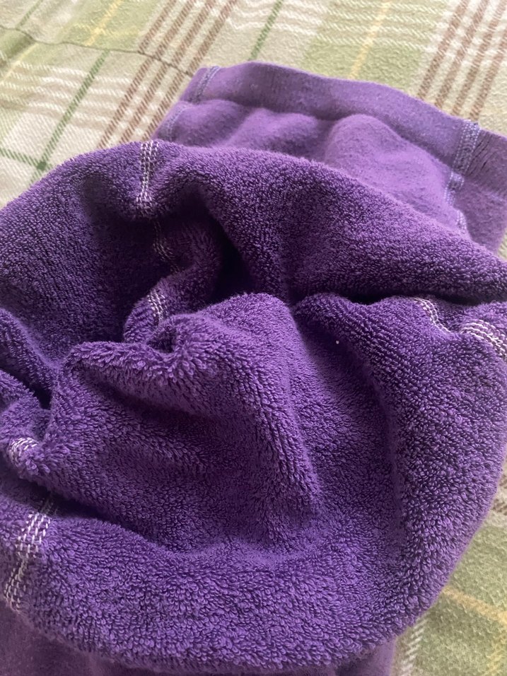 Nakışlı ve Noktalı Desenli Mor Çocuk Külotlu Çorap - Görsel 5