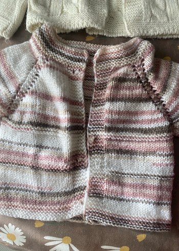 Kız Çocuk Pastel Renkli Örgü yelekler - Görsel 8