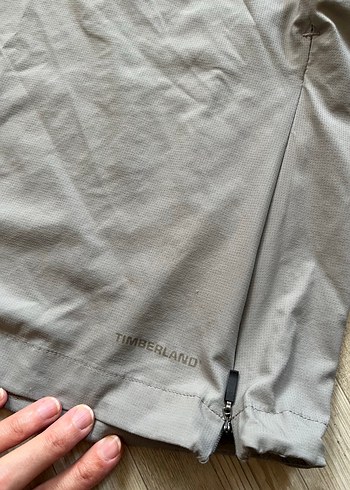Timberland Gri Kapüşonlu Yağmurluk - Görsel 5