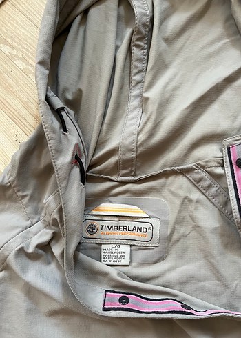 Timberland Gri Kapüşonlu Yağmurluk - Görsel 3