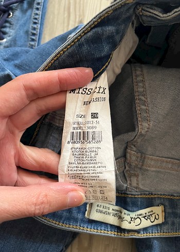 29 Beden Miss Cix Bağcıklı Kadın Denim Pantolon