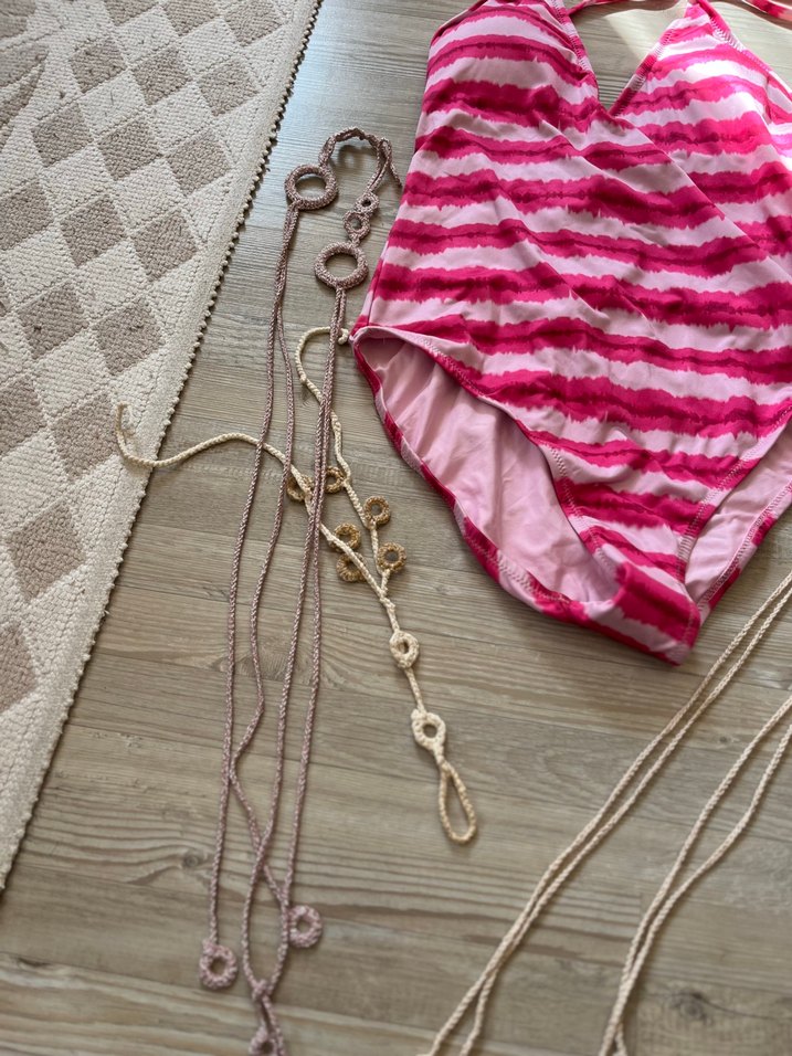 Koton Pembe Bağlamalı Bağcıklı Mayo - Görsel 2