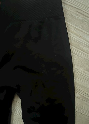 Siyah Midi Boy Kadın Tayt ve üst - Görsel 2