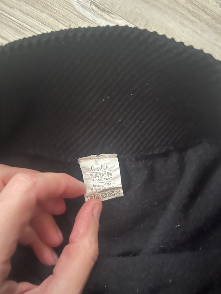 Siyah Midi Boy Kadın Tayt ve üst - Görsel 3