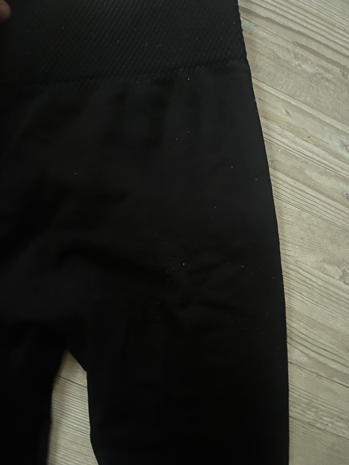 Siyah Midi Boy Kadın Tayt ve üst - Görsel 2