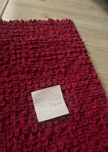 Bordo kumaş,nakışlı fisto - Görsel 2