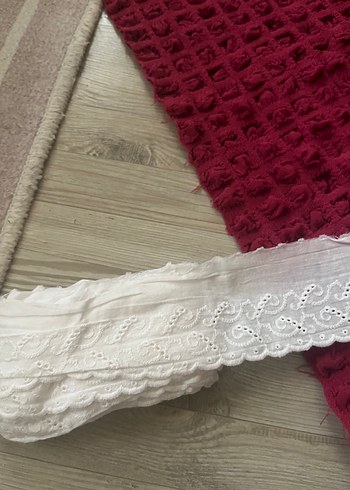 Bordo kumaş,nakışlı fisto - Görsel 4