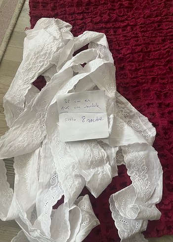 Bordo kumaş,nakışlı fisto - Görsel 3