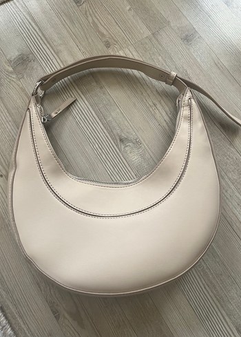 Bej Deri Minimalist Kadın Çanta - Görsel 7