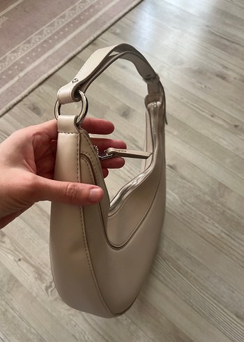 Bej Deri Minimalist Kadın Çanta - Görsel 6