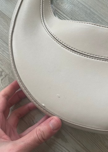 Bej Deri Minimalist Kadın Çanta - Görsel 5