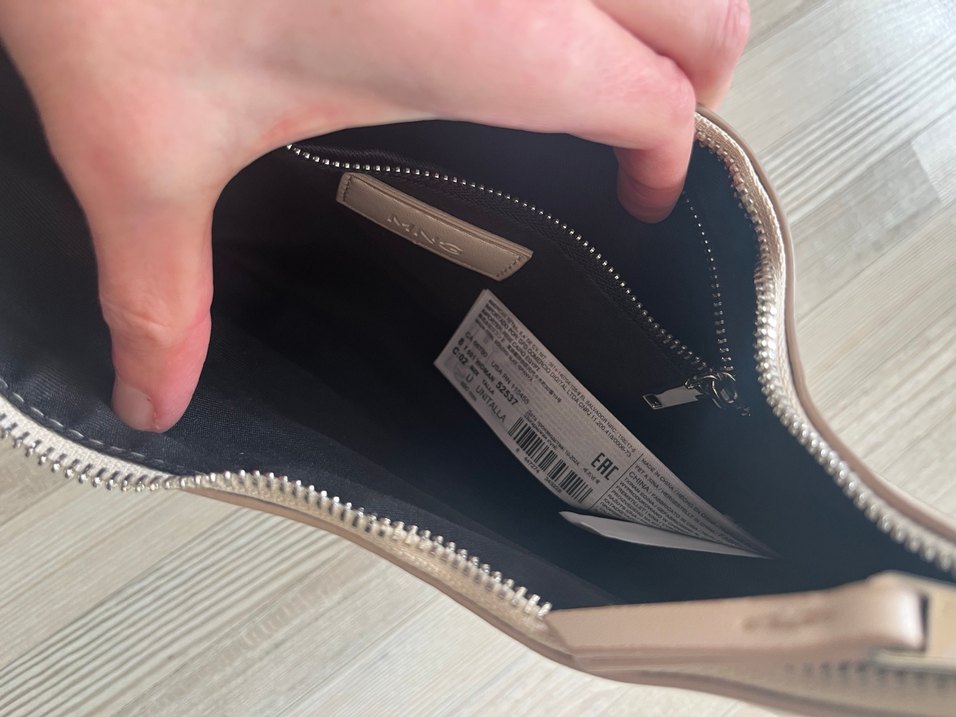 Bej Deri Minimalist Kadın Çanta - Görsel 3