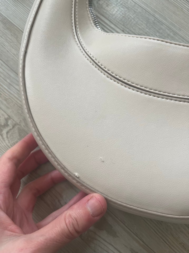 Bej Deri Minimalist Kadın Çanta - Görsel 5