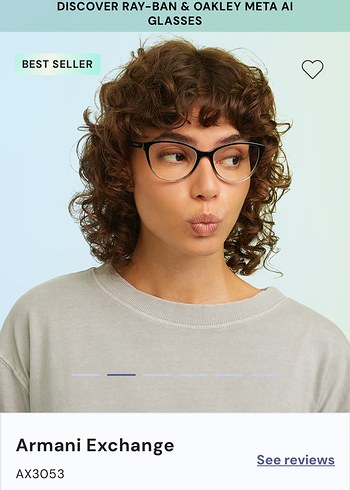 Armani Exchange Şeffaf Gri Kadın Gözlüğü - Görsel 2