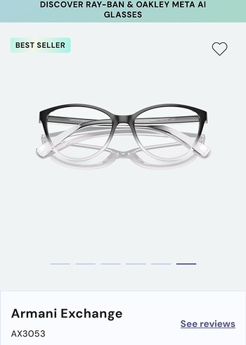 Armani Exchange Şeffaf Gri Kadın Gözlüğü - Görsel 4