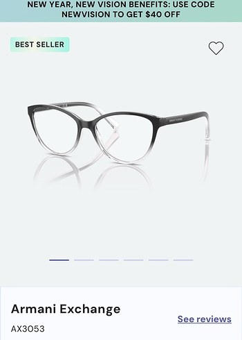 Armani Exchange Şeffaf Gri Kadın Gözlüğü - Görsel 6