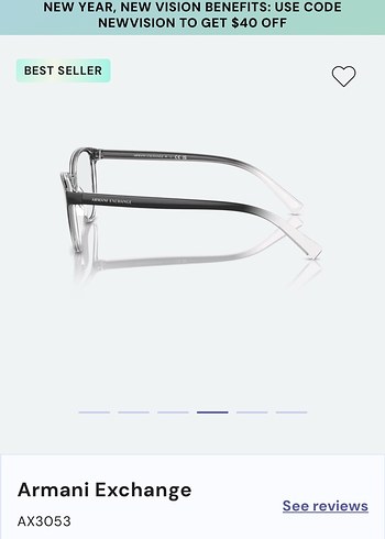 Armani Exchange Şeffaf Gri Kadın Gözlüğü - Görsel 5