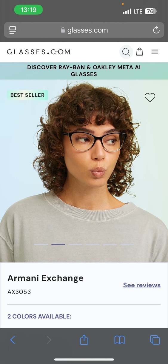 Armani Exchange Şeffaf Gri Kadın Gözlüğü - Görsel 2