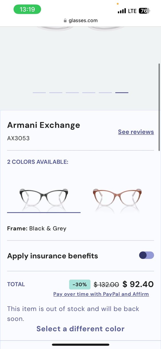 Armani Exchange Şeffaf Gri Kadın Gözlüğü - Görsel 3