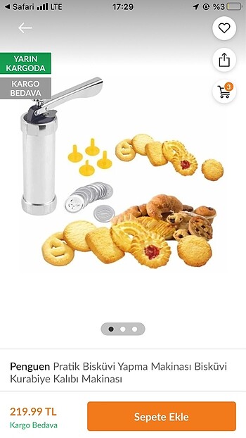 Penguen bisküvi yapma makinesi