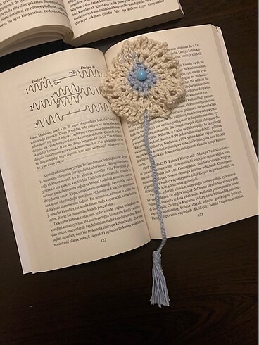 Beden 2 adet el işi kitap ayracı