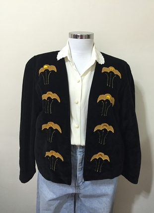 m Beden Vintage 1970 süed ceket /trend