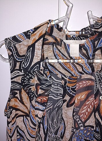 s Beden çeşitli Renk H&M desenli kolsuz kadın gömlek
