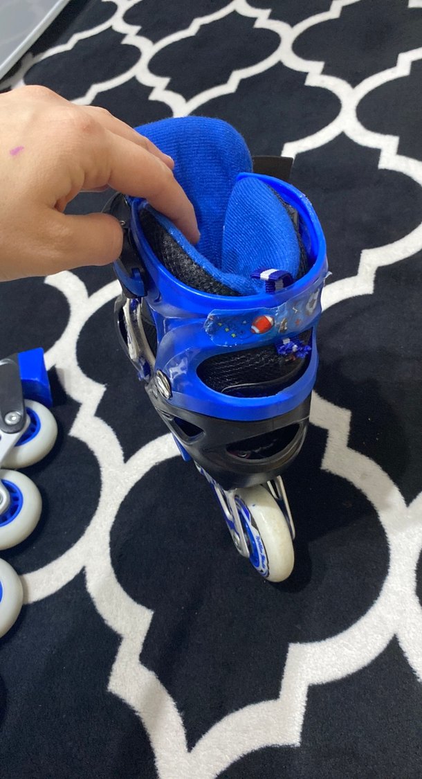 Mavi Yılan Desenli Erkek Kaykay Patenleri - Görsel 3