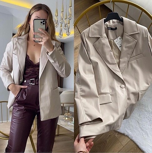 Krem Zara ceket
