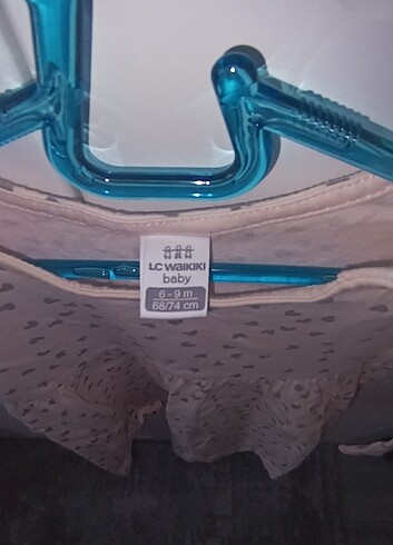 LC Waikiki Toz pembe Puantiyeli kız bebek elbise