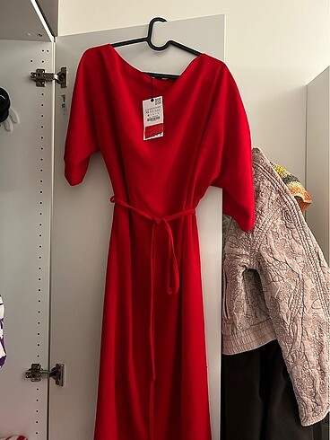 Zara Zara Kırmızı Elbise