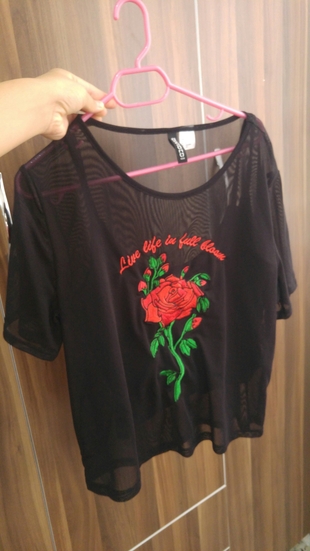 H&M transparan tisort