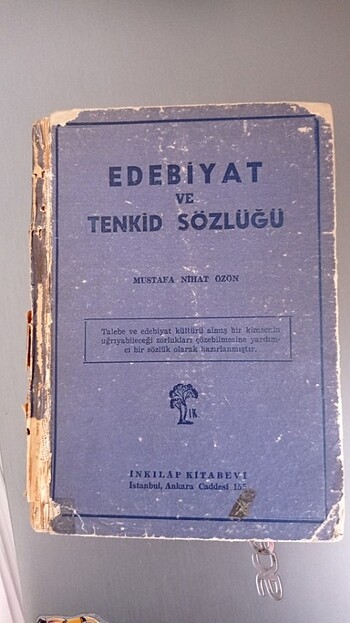 Edebiyat ve Tenkid Sözlüğü -Mustafa Nihat Özön