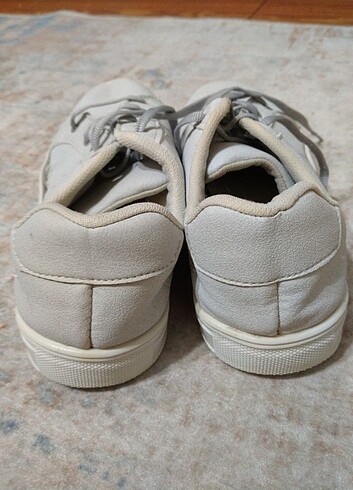 38 Beden beyaz Renk Bej spor ayakkabı 