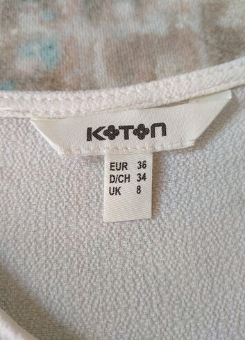 36 Beden beyaz Renk Beyaz bluz tshirt Fakir kol