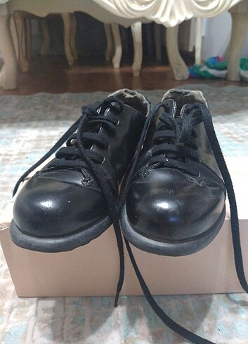 Camper Siyah deri kadın ayakkabı camper orijinal düz 