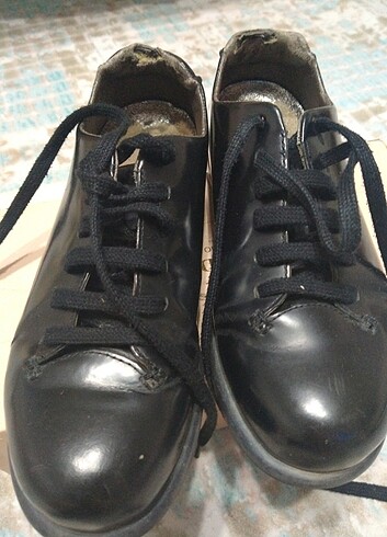 36 Beden siyah Renk Siyah deri kadın ayakkabı camper orijinal düz 