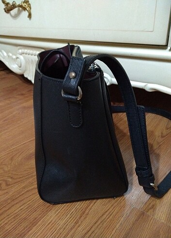 Zara Zara siyah çapraz deri çanta 