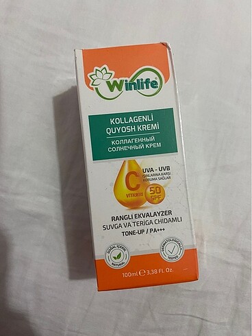 Winlife güneş kremi