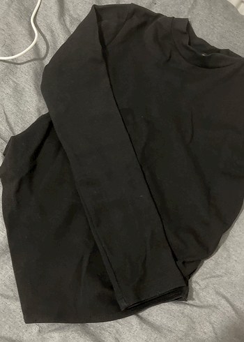 Siyah Uzun Kollu Hamile Tişörtü - Görsel 3