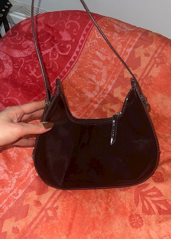 Kadın kahverengi Deri Kemerli Gotik Çanta - Görsel 2