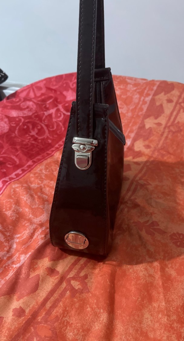 Kadın kahverengi  Deri Kemerli Gotik Çanta - Görsel 3