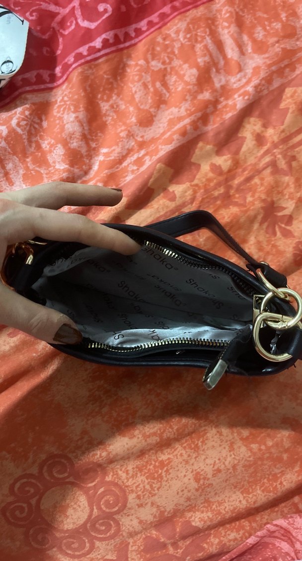 Siyah Deri Kadın Omuz Çantası - Görsel 3