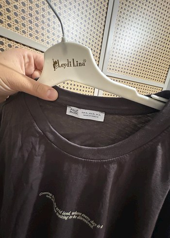 Paulmark Baskılı Kahverengi paul mark marka Tişört