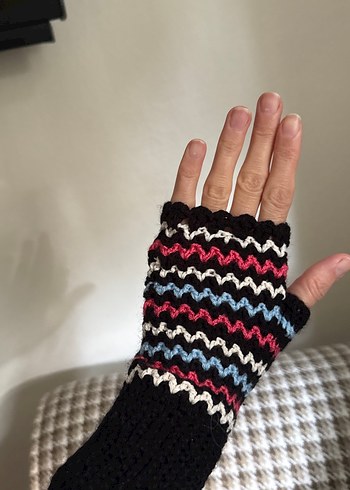 Kadın  Örgü Eldiven - Görsel 2