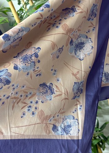 Desenli şal fular - Görsel 6