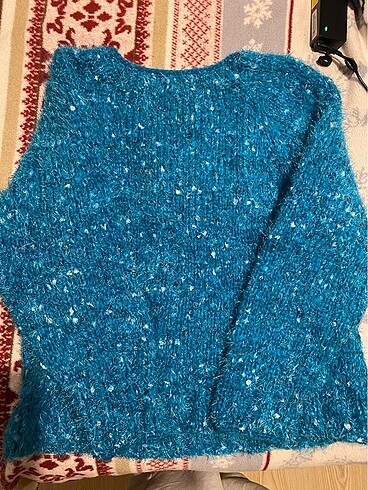 m Beden mavi Renk Zara mavi triko oversize kazak